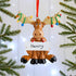 Personalised Family Christmas Xmas Tree Decoration Ornament - Reindeer in Lights