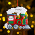Personalised Family Christmas Xmas Tree Decoration Ornament - Christmas Train