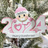 Personalised Baby's 1st Christmas Xmas Tree Decoration Ornament - 2024 Boy or Girl