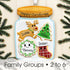 Personalised Family Christmas Xmas Tree Decoration Ornament - Cookie Jar
