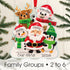 Personalised Family Christmas Xmas Tree Decoration Ornament - Cute Family