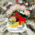 Personalised Family Christmas Xmas Tree Decoration Ornament - Family with Dog in Kennel