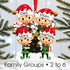 Personalised Family Christmas Xmas Tree Decoration Ornament - Elves Family
