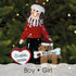 Personalised Child and Dog Christmas decoration - Boy