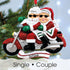 Personalised Family Christmas Xmas Tree Decoration Ornament - Motorbike Single/Couple