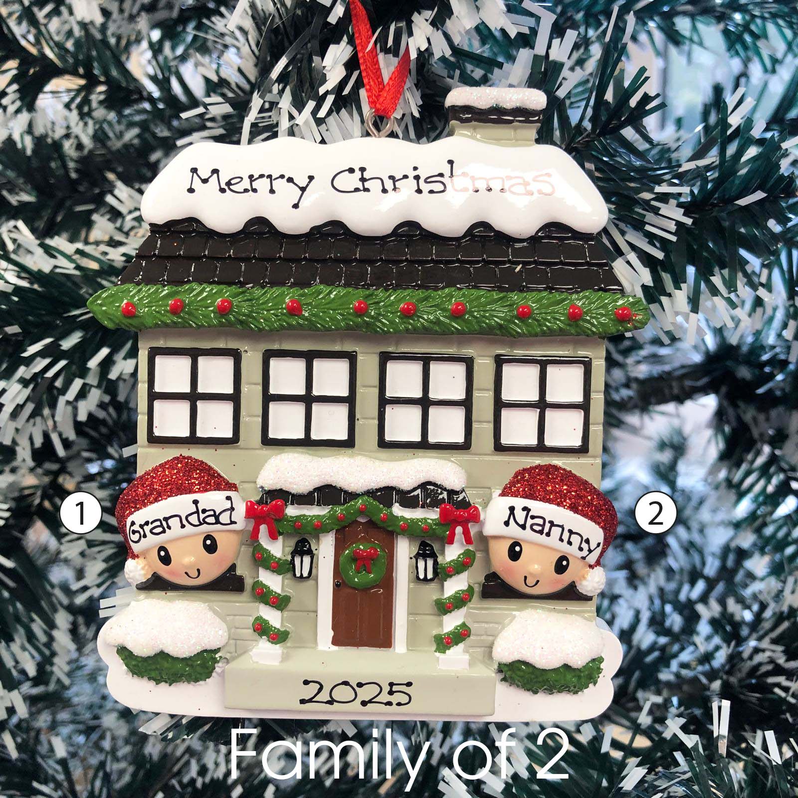 Personalised Family Christmas Decoration - New House Family