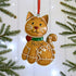 Personalised Gingerbread Cat Christmas decoration