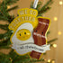 Personalised Bacon & Egg Christmas decoration