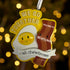 Personalised Bacon & Egg Christmas decoration
