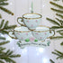 Personalised Teacups Family Christmas decoration - Family of 3