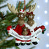 Personalised Moose Family Christmas decoration - Family of 3