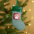 Personalised Green Pet Stocking Christmas decoration