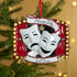 Personalised Theatre Masks Christmas decoration