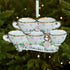 Personalised Teacups Family Christmas decoration - Family of 5