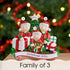 Personalised Family Christmas Xmas Decoration - Opening Presents Family - TABLE TOP