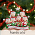 Personalised Family Christmas Xmas Decoration - Opening Presents Family - TABLE TOP