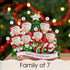 Personalised Family Christmas Xmas Decoration - Opening Presents Family - TABLE TOP