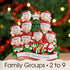 Personalised Family Christmas Xmas Decoration - Opening Presents Family - TABLE TOP