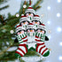 Personalised Penguin Stocking Family Christmas decoration