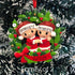 Personalised Family Christmas Xmas Tree Decoration Ornament - People on Wreath Family