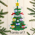 Personalised Green Tree Christmas decoration - Green
