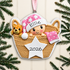 Personalised Baby's 1st Christmas Xmas Tree Decoration Ornament - Baby in Basket