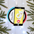 Personalised Family Christmas Xmas Tree Decoration Ornament - Cell Phone Dance App