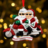 Personalised Family Christmas Xmas Tree Decoration Ornament - Motorbike Single/Couple