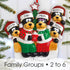 Personalised Family Christmas Xmas Tree Decoration Ornament - Black Bear Family