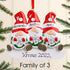 Personalised Family Christmas Xmas Tree Decoration Ornament - Gonk Gnome Family