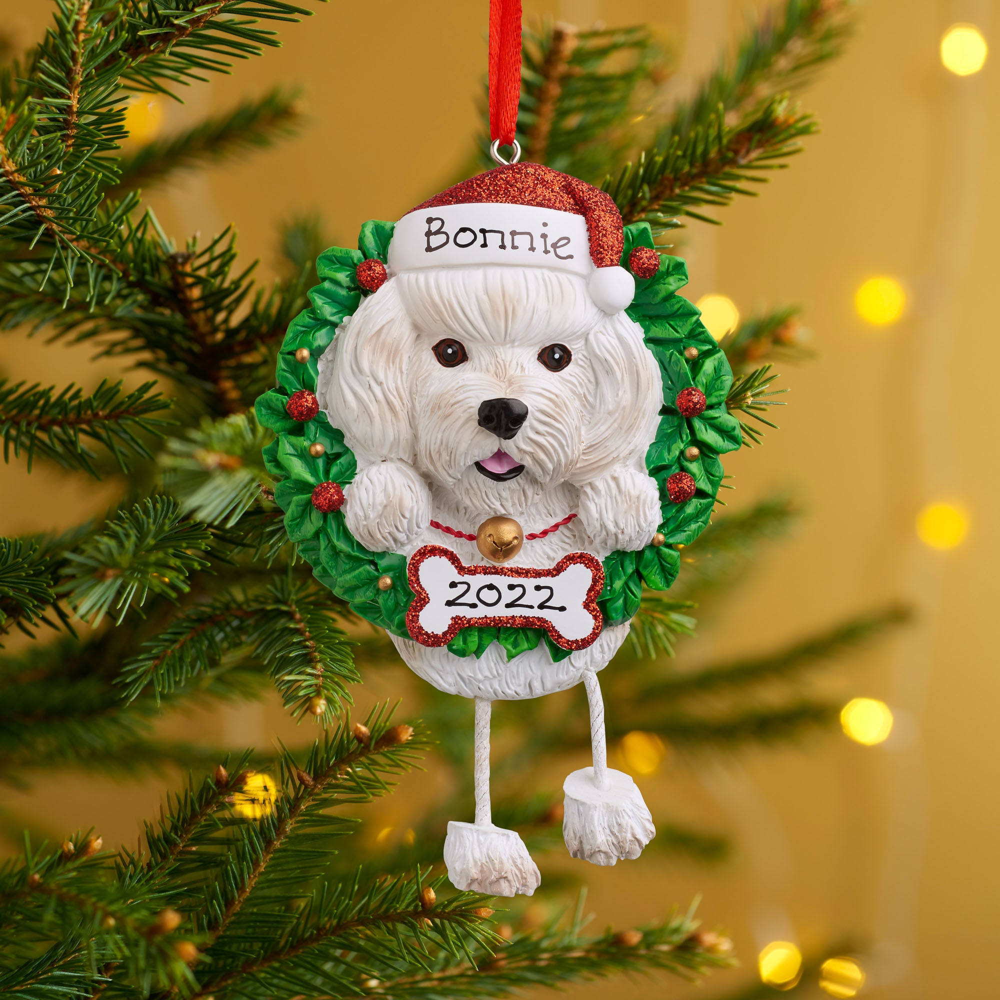 Personalised Dog Christmas Tree Decoration Pet Xmas Ornament