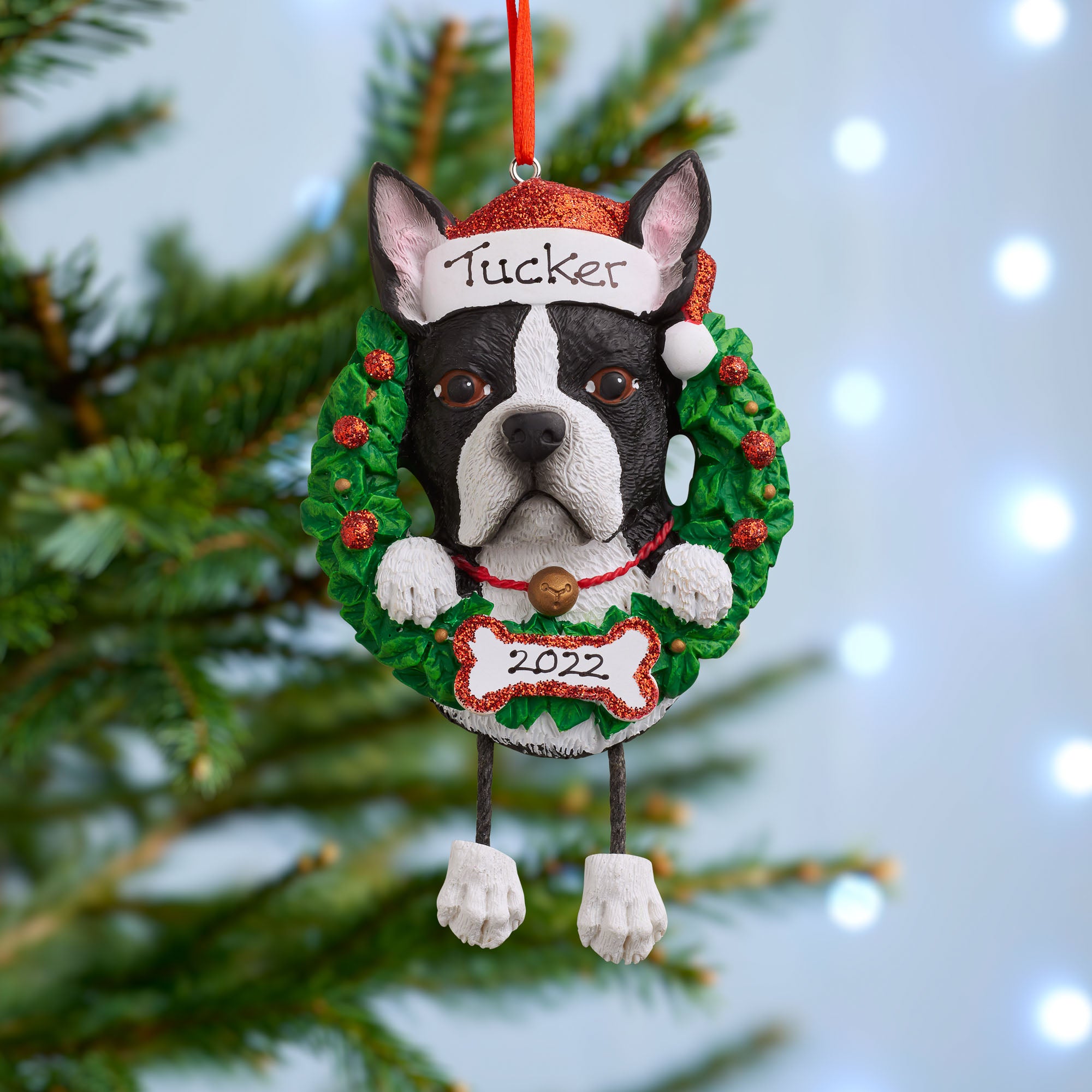 Personalised Dog Christmas Tree Decoration Pet Xmas Ornament