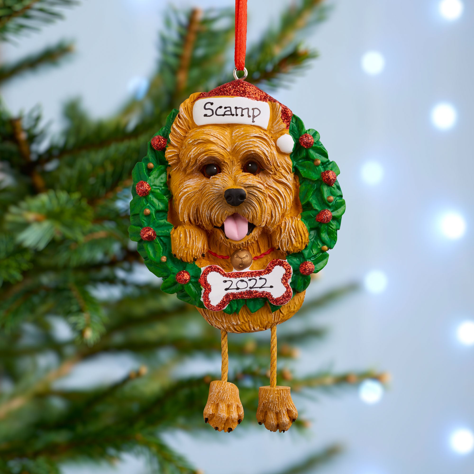 Personalised Dog Christmas Tree Decoration Pet Xmas Ornament