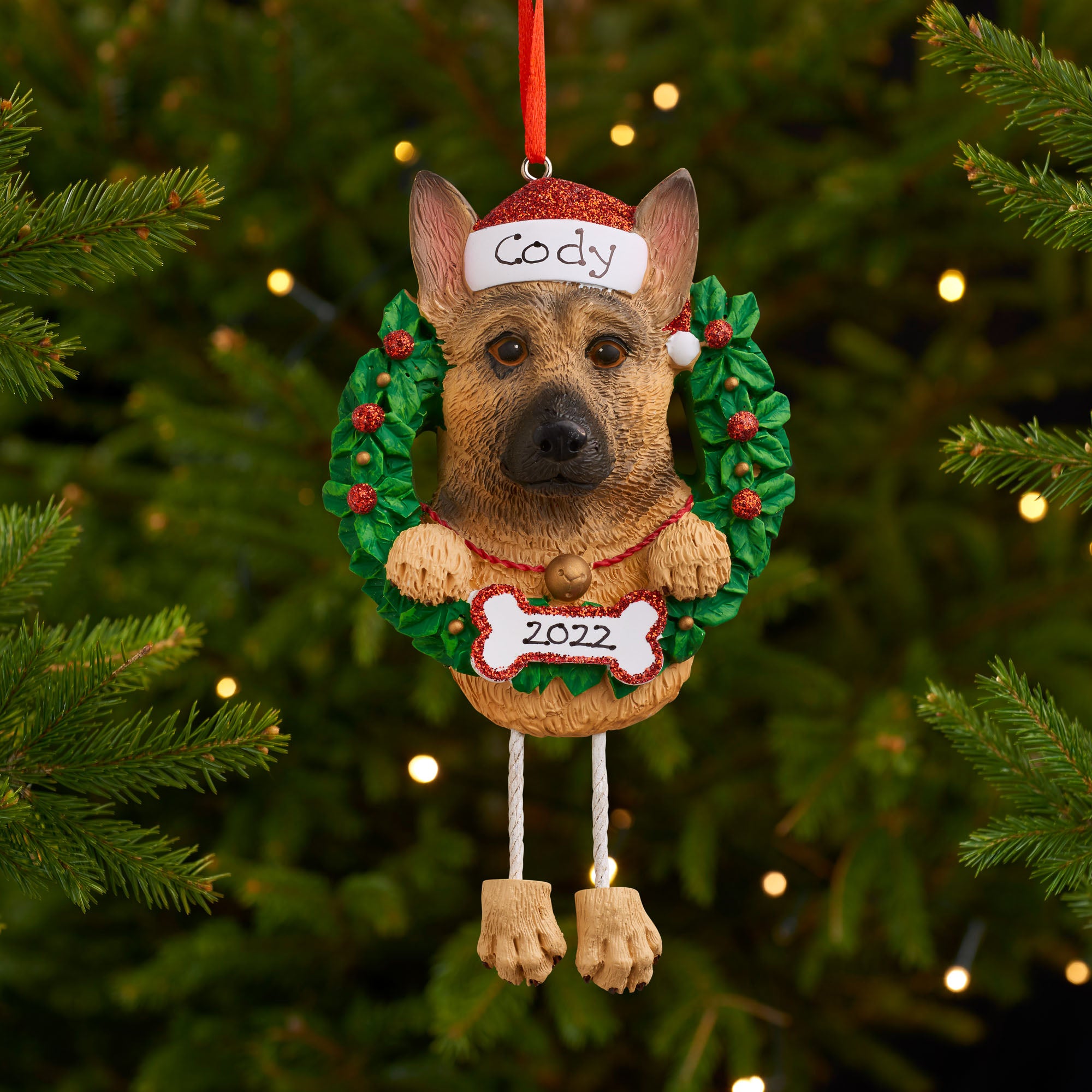 Personalised Dog Christmas Tree Decoration Pet Xmas Ornament