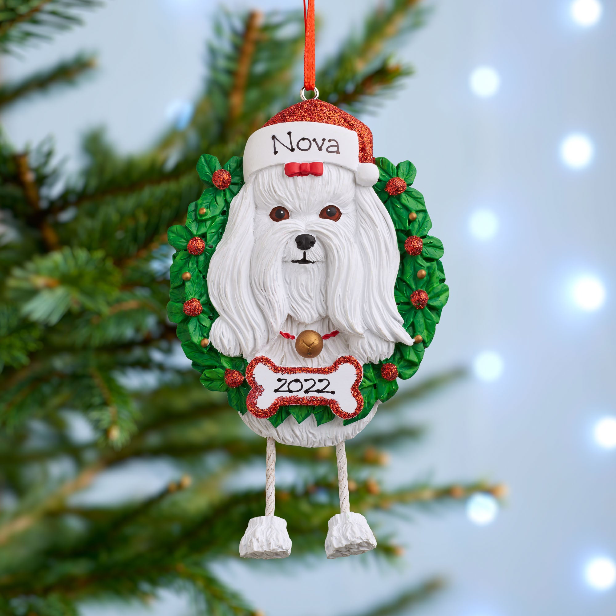 Personalised Dog Christmas Tree Decoration Pet Xmas Ornament
