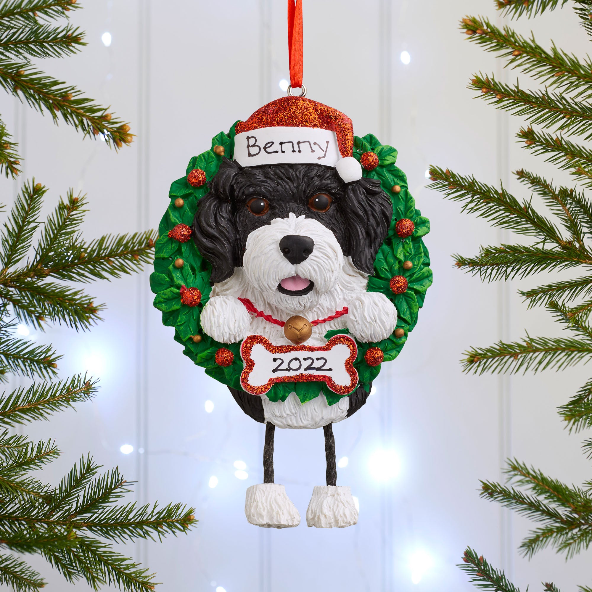 Personalised Dog Christmas Tree Decoration Pet Xmas Ornament