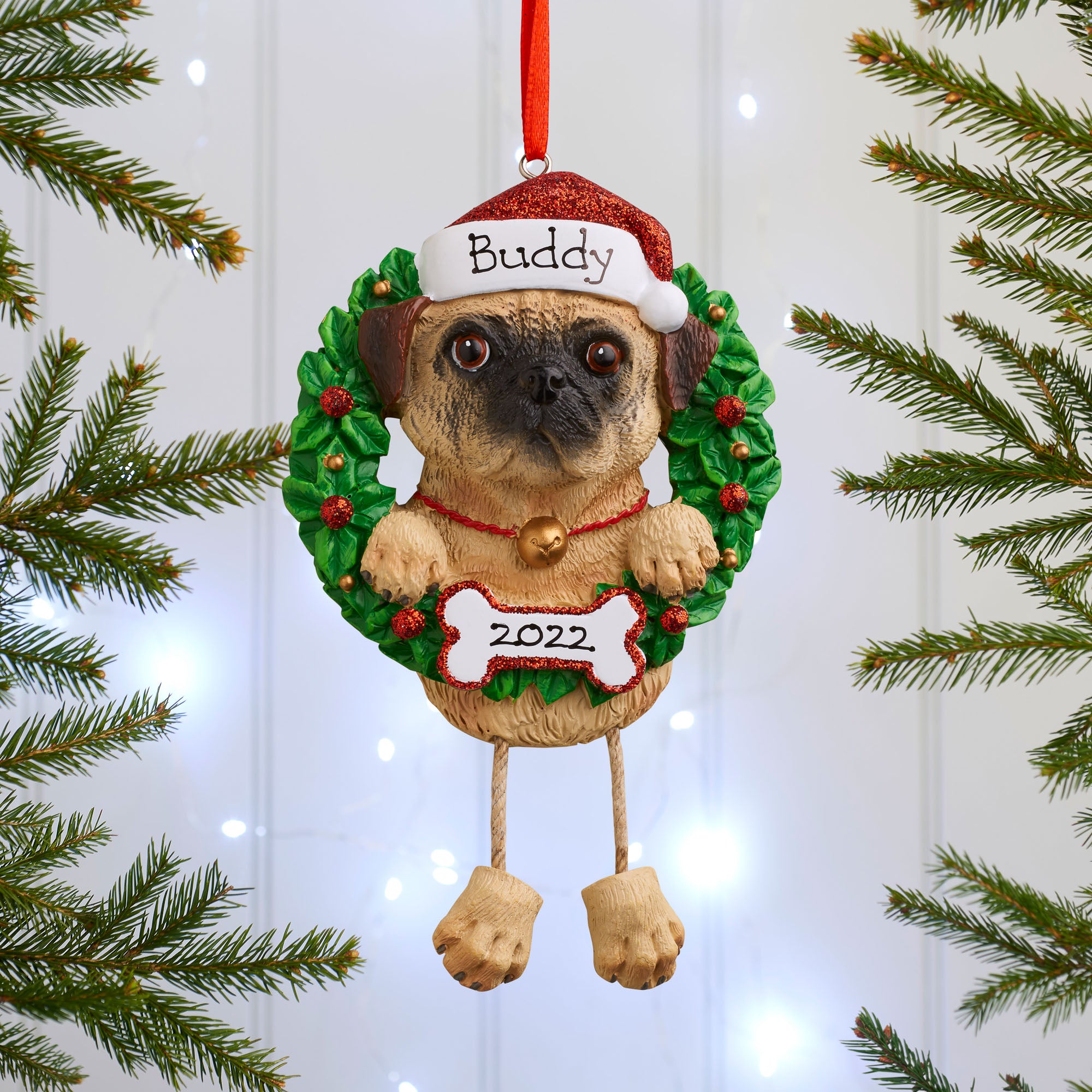 Personalised Dog Christmas Tree Decoration Pet Xmas Ornament