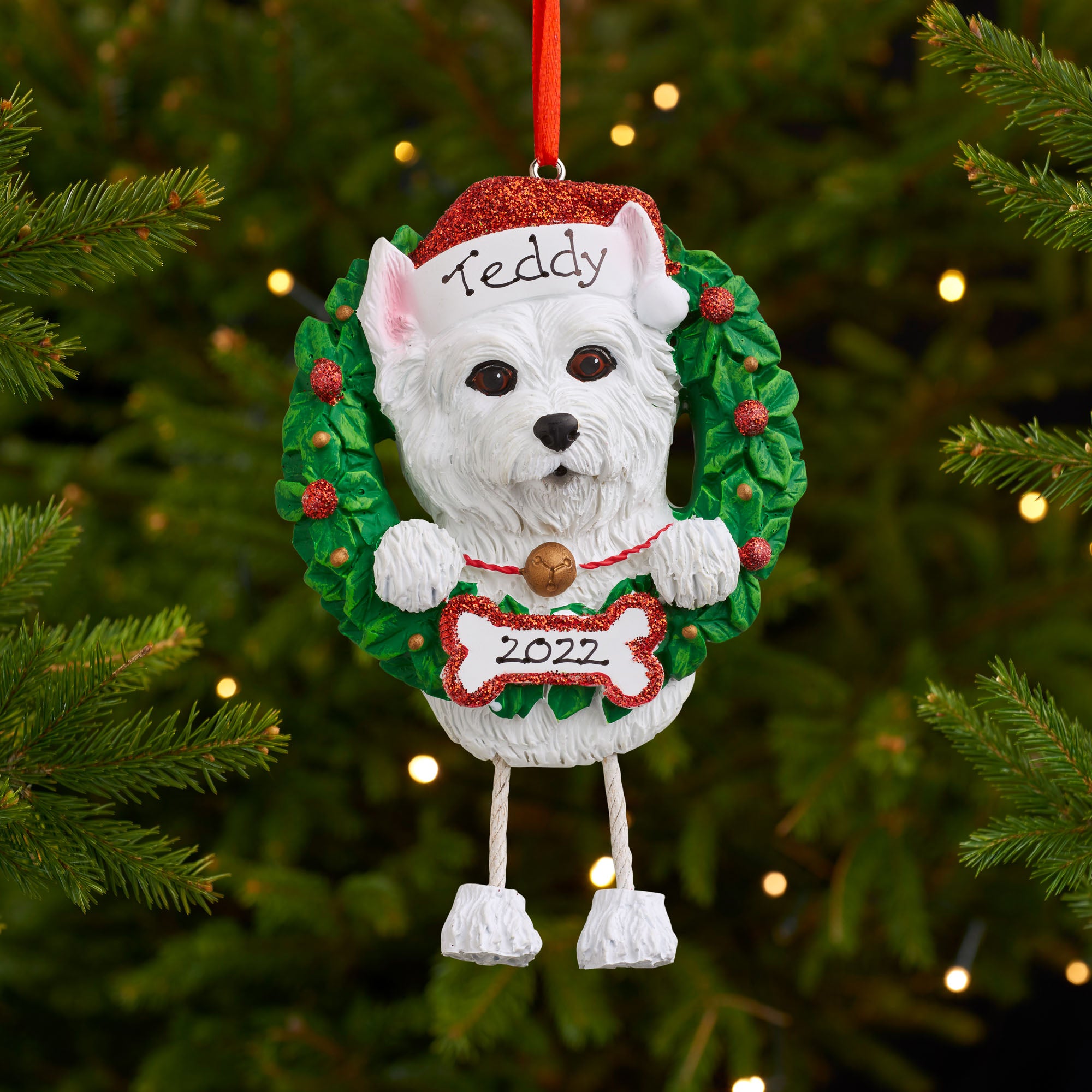 Personalised Dog Christmas Tree Decoration Pet Xmas Ornament