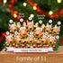 Personalised Family Christmas Xmas Decoration - Reindeer Family - TABLE TOP