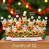 Personalised Family Christmas Xmas Decoration - Reindeer Family - TABLE TOP
