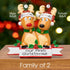 Personalised Family Christmas Xmas Decoration - Reindeer Family - TABLE TOP