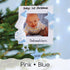 Christmas Ornament - Personalised Baby's 1st Christmas Xmas Tree Decoration Ornament - Christmas Baby Frame