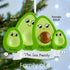 Christmas Ornament - Personalised Family Christmas Xmas Tree Decoration Ornament - Avocados