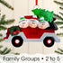 Personalised Car Family Christmas decoration - Family of 2