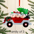 Personalised Car Family Christmas decoration - Family of 4