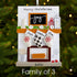 Christmas Ornament - Personalised Family Christmas Xmas Tree Decoration Ornament - Fireplace Family