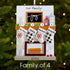 Christmas Ornament - Personalised Family Christmas Xmas Tree Decoration Ornament - Fireplace Family