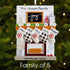 Christmas Ornament - Personalised Family Christmas Xmas Tree Decoration Ornament - Fireplace Family