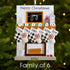 Christmas Ornament - Personalised Family Christmas Xmas Tree Decoration Ornament - Fireplace Family