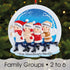 Christmas Ornament - Personalised Family Christmas Xmas Tree Decoration Ornament - Ice Skating Family
